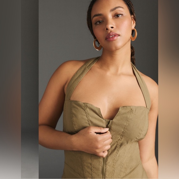 Anthropologie zip front corset - Picture 2 of 8